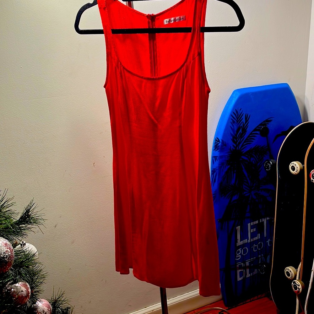 Reformation Dresses | Reformation Tiegan Mini Dress | Color: Red